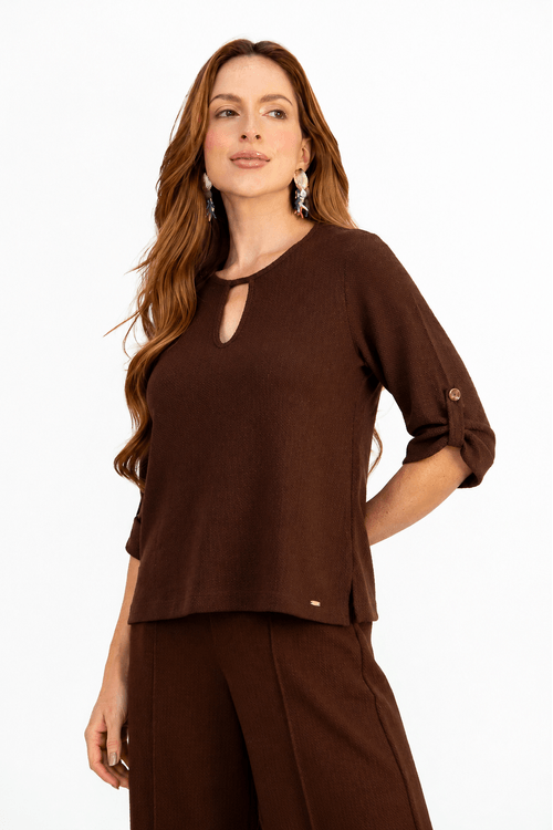 Blusa detalhe gota heritag,,